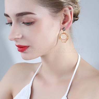 Boucles d'oreilles coquille d'ormeau clous pour femmes(JE974A)-7