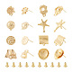 16Pcs 8 Style Brass Stud Earring Findings(FIND-TA0001-85)-2