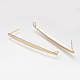 Brass Ear Studs(KK-S333-02G)-1