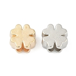 CCB Plastic European Beads, Large Hole Beads, Clover, Mixed Color, 10x9.5x7.5mm, Hole: 4.5x4.5mm(CCB-D278-27M)