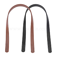 Imitation Leather Bag Handles, for Bag Straps Replacement Accessories, Mixed Color, 618x18.5x3.5mm, Hole: 2.5mm, 2 colors, 2strands/color, 4strands/set(FIND-CA0001-42)