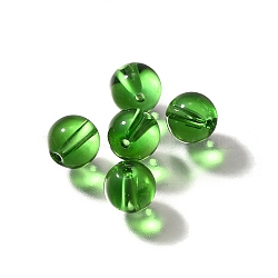 K9 Glass, Imitation Austrian Crystal Beads, Round, Green, 5.5x6mm, Hole: 1.2mm(GLAA-R004-03G)