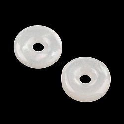 Opaque Resin Pendants, Donut Charms, White, 14x3mm, Hole: 3mm(CRES-I036-10C)