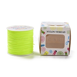 Nylon Thread, Yellow, 0.8mm, about 98.43yards/roll(90m/roll)(NWIR-JP0009-0.8-F228)