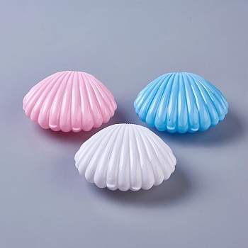 Plastic Bead Containers, Shell, Mixed Color, 9x7.5x4.3cm