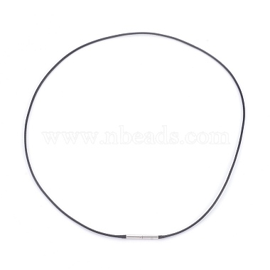 1.3mm Black Waxed Polyester Cord Necklace Making