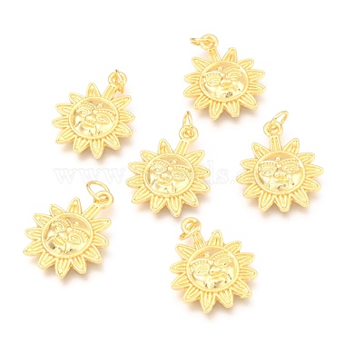 Real 18K Gold Plated Sun Alloy Pendants