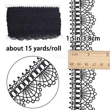 15 Yards Polyester Stitchwork Lace(OCOR-GF0002-40B)-2
