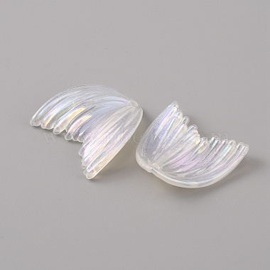 魚の尾の形の透明アクリルペンダント(TACR-TAC0007-01A)-1