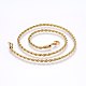 304 Stainless Steel Rope Chain Necklaces(X-NJEW-F226-03G-03)-1