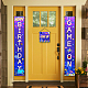Panneau suspendu en polyester pour les décorations de porche de porte d'entrée de bureau à domicile(HJEW-WH0023-019)-5