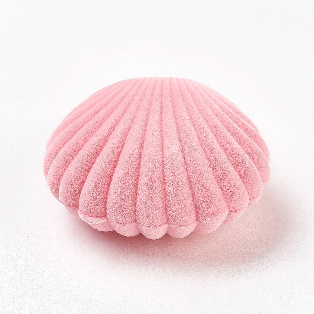 Details about   1 pc Pink Velours Shell Necklace Boxes Jewelry Boxes Organizers 5.3x5.85x2.9cm 