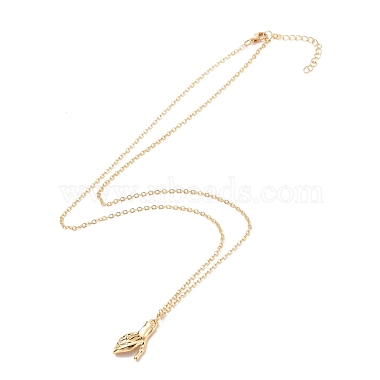 Rack Plating Alloy Hand Pendant Necklaces Sets(NJEW-B081-11A)-3