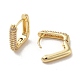 Rack Plating Brass Micro Pave Cubic Zirconia Hoop Earrings(EJEW-A031-20G)-2