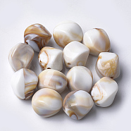 Acrylic Beads, Imitation Gemstone Style, Nuggets, Linen, 15.5x12x12mm, Hole: 1.8mm, about 310pcs/500g(OACR-T007-08H)