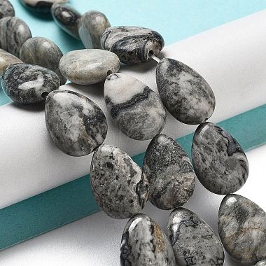 Natural Map Stone/Polychrome Jasper/Picasso Stone/Picasso Jasper Beads Strands(G-P528-L11-01)-2