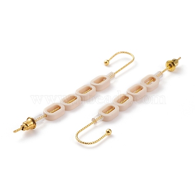 Brass Ear Wrap Crawler Hook Earrings(EJEW-B003-03G-B)-2