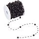 1 Roll Plastic Round Beaded Link Chains(DIY-SC0024-96A)-1