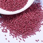 MIYUKI Delica Beads, Cylinder, Japanese Seed Beads, 11/0, (DB1841) Duracoat Galvanized Light Cranberry, 1.3x1.6mm, Hole: 0.8mm, about 2000pcs/bottle, 10g/bottle(SEED-JP0008-DB1841)