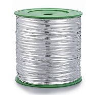 Wire Twist Ties, with Iron, Silver, 4mm, 280yards/roll(OCOR-R003-1)
