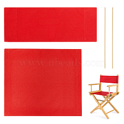 Canvas Cloth Chair Replacement Cover, with Wood Stick, Rectangle, Crimson, 455~535x220~400x1.5~2mm(AJEW-WH0258-963B-01)