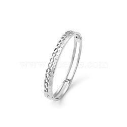 Fashionable Stainless Steel Pave Rhinestone Hinged Bangles for Women(LR5423-10)