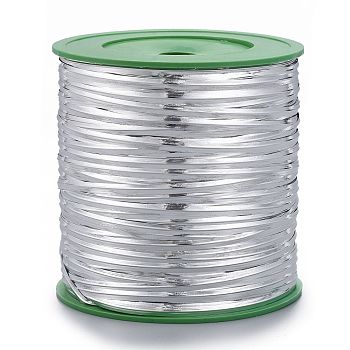 Wire Twist Ties, with Iron, Silver, 4mm, 280yards/roll