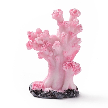 Resin Imitation Coral Ornaments, Artificial Coral for Aquarium Scenery Fish Tank Decoration, Pearl Pink, 56x35x22mm