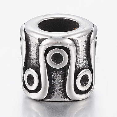 9mm Column Stainless Steel Beads