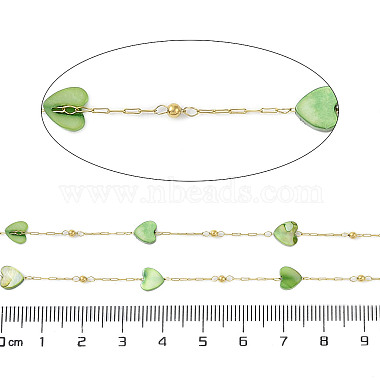 Heart Ion Plating(IP) 304 Stainless Steel Chains(AJEW-Q150-03G-01)-2