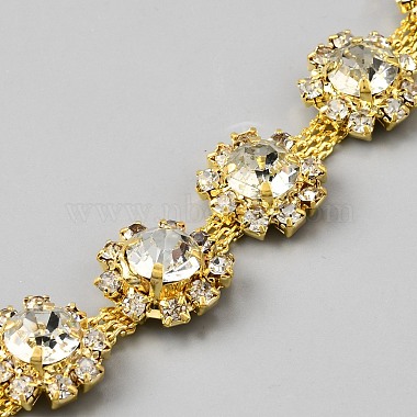 Alloy Rhinestone Cup Chains(LCHA-WH0001-06G)-1