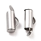 Non-Tarnish 304 Stainless Steel Slide On End Clasp Tubes(STAS-C044-07B-P)-1