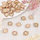40Pcs 2 Styles Flat Round Alloy Connector Charms(FIND-GO0001-33)-4
