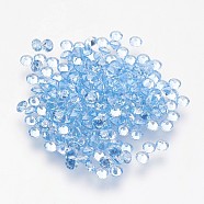 Aquamarine Cubic Zirconia Cabochons, Diamond Shape, Light Sky Blue, 4x2.5mm(X-ZIRC-G081-4mm)