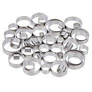 40Pcs 40 Styles 201 Stainless Steel Guides Ring, Fishing Rod Repair Findings, Column, Stainless Steel Color, 6~23.5x3.5~6mm, Hole: 3~22.5mm, 1pc/style(FIND-FH00006-87)