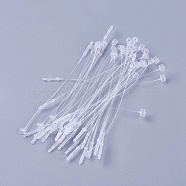 Plastic Cable Ties, Tie Wraps, Zip Ties, Clear, 86x4mm, Wire Size: 0.5mm, about 1000pcs/bag(KY-WH0015-01A)