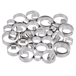 40Pcs 40 Styles 201 Stainless Steel Guides Ring, Fishing Rod Repair Findings, Column, Stainless Steel Color, 6~23.5x3.5~6mm, Hole: 3~22.5mm, 1pc/style(FIND-FH00006-87)