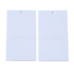 Customization Blank Acrylic Board, White, 88x50x2mm, Hole: 3mm(FIND-WH0064-75)