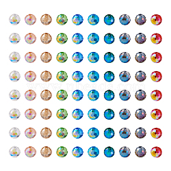 400pcs 10 Colors Glass Beads Strands, Faceted, Round, Mixed Color, 6mm, Hole: 1.2mm, 40pcs/color(GLAA-TA0001-21)