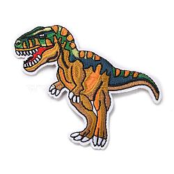 Computerized Embroidery Cloth Iron on/Sew on Patches, Costume Accessories, Dinosaur, Colorful, 89x106x2mm(DIY-L031-078)