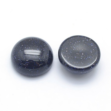 Synthetic Blue Goldstone Cabochons(G-P393-R22-12MM)-2