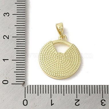 Brass Pave Shell Pendants(KK-I708-06A-G)-3