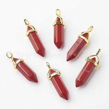 Natural Red Jasper Double Terminated Pointed Pendants(G-G902-B11)-2