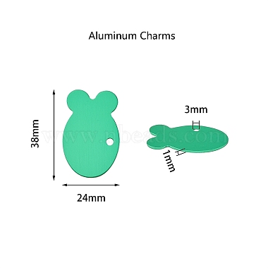 pendentifs en aluminium(ALUM-CJ0001-04)-2