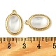 Brass Pave Shell Pendants(KK-M277-06A-G)-3