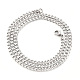 Men's 201 Stainless Steel Cuban Chain Necklace(NJEW-R257-001A-P)-1