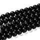 Natural Black Agate Beads Strands(X-G-D543-10mm)-1