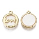 Cat Eye Charms aus Messing(KK-T056-68G-NF)-2