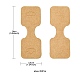 Kraft Paper Fold Over Jewelry Display Cards with Hanging Hole(CDIS-YW0001-12)-3