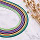 Craftdady 25 faisceaux 25 couleurs cordon en polyester ciré(YC-CD0001-03B)-3